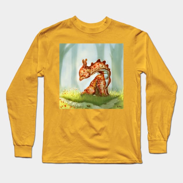 Baby Dinosaur Long Sleeve T-Shirt by Artofokan